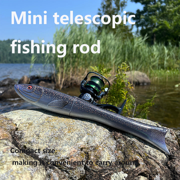 Mini telescopic fishing rod