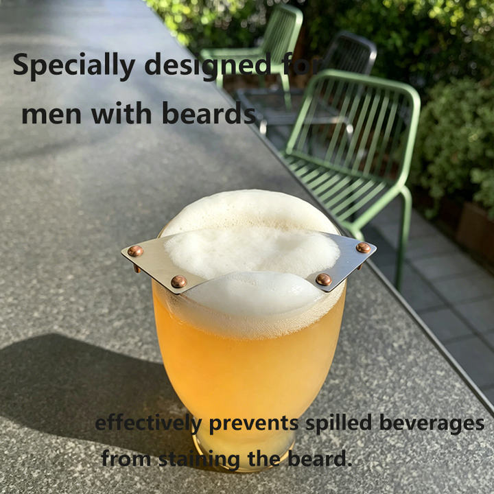 Innovative portable beard guard for drinking