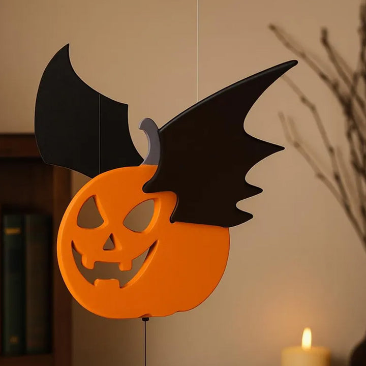 Halloween Pumpkin Bat Charm