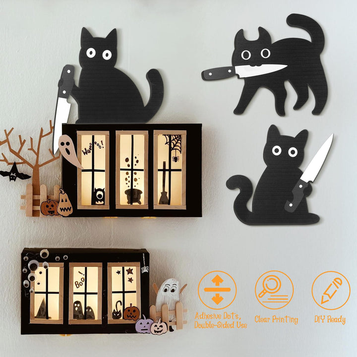 Cat corner knife door frame decoration