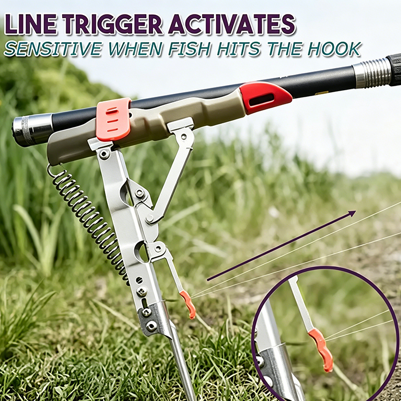 Automatic fishing rod holder