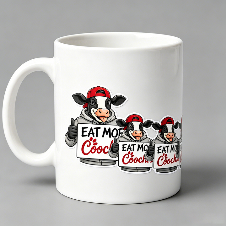 Funny Cow UV Sticker