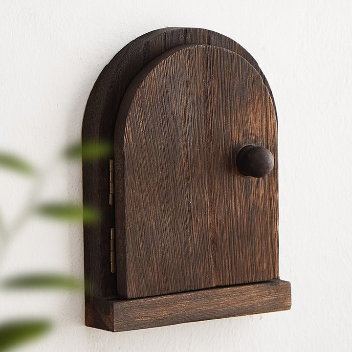 Wooden Arch Light Switch Cover Socket Protector Box