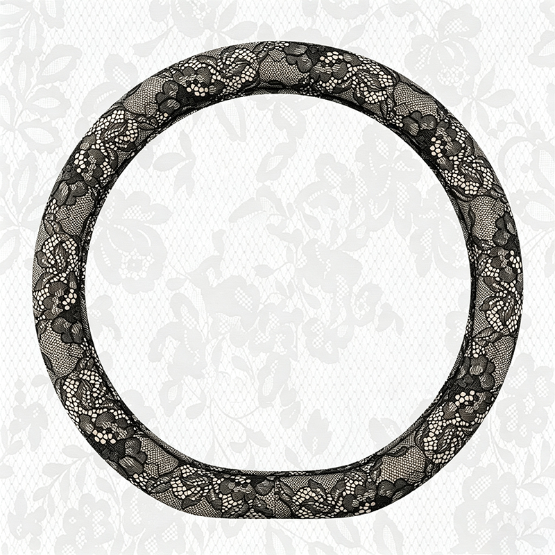 Lace Bow Steering Wheel Cover