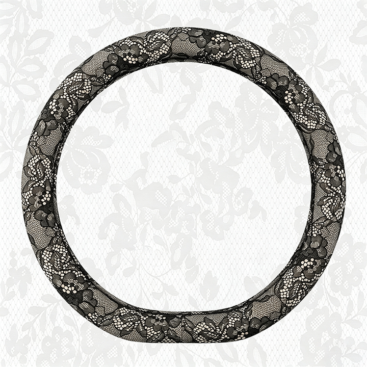 Lace Bow Steering Wheel Cover