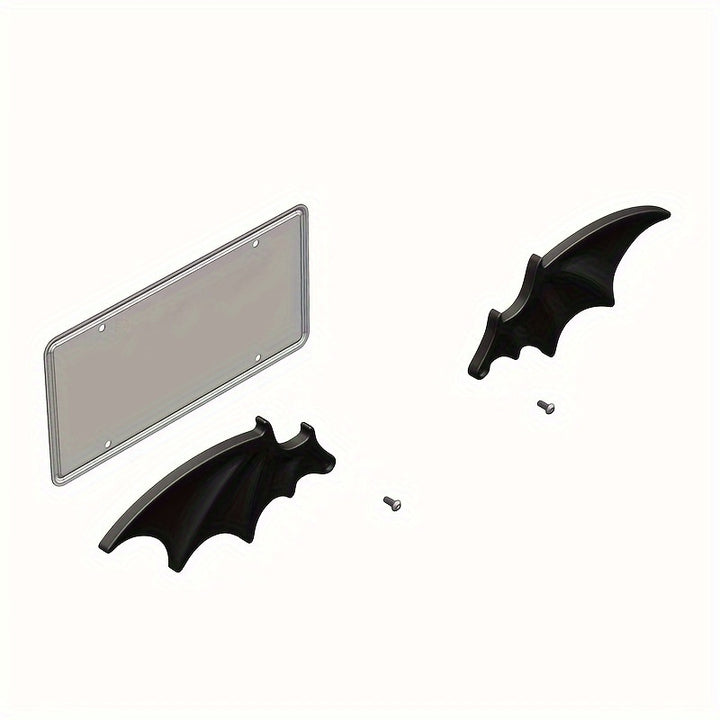 Bat Wing License Plate Decoration