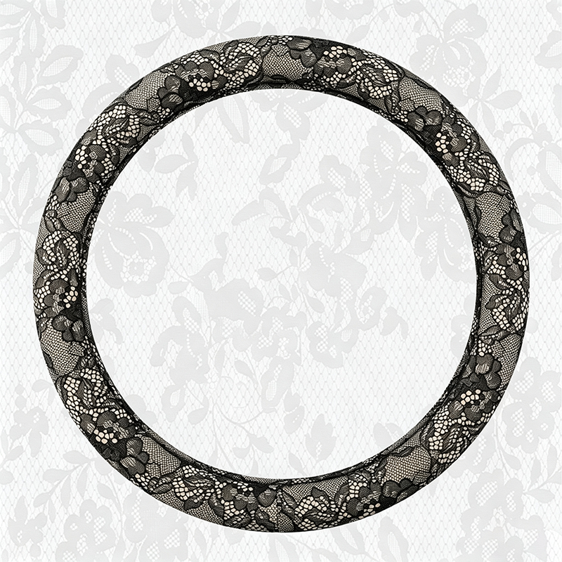 Lace Bow Steering Wheel Cover