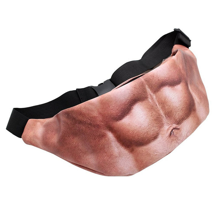 Realistic Fake Beer Belly Waist Bag