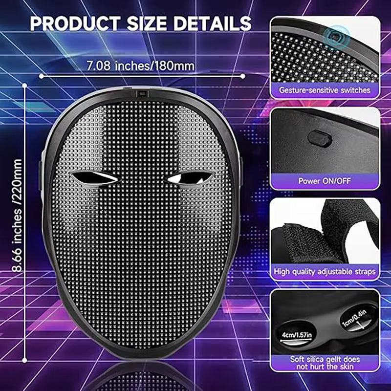 Halloween LED Light-Up Mask