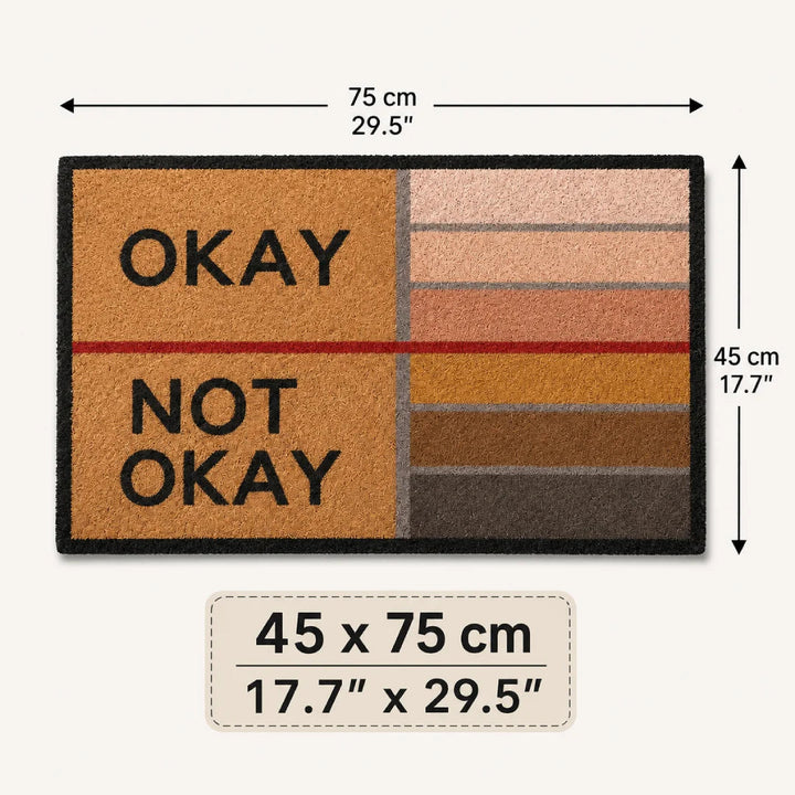 OKAY or not, funny doormat