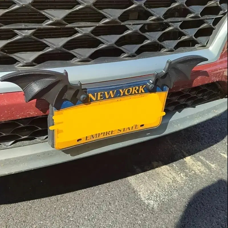Bat Wing License Plate Decoration