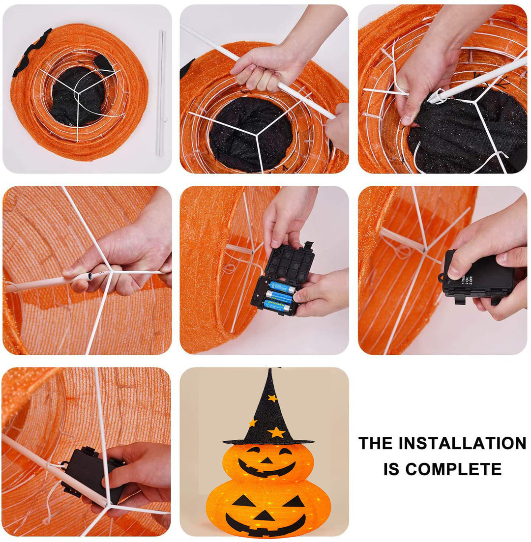 Halloween folding pumpkin decoration