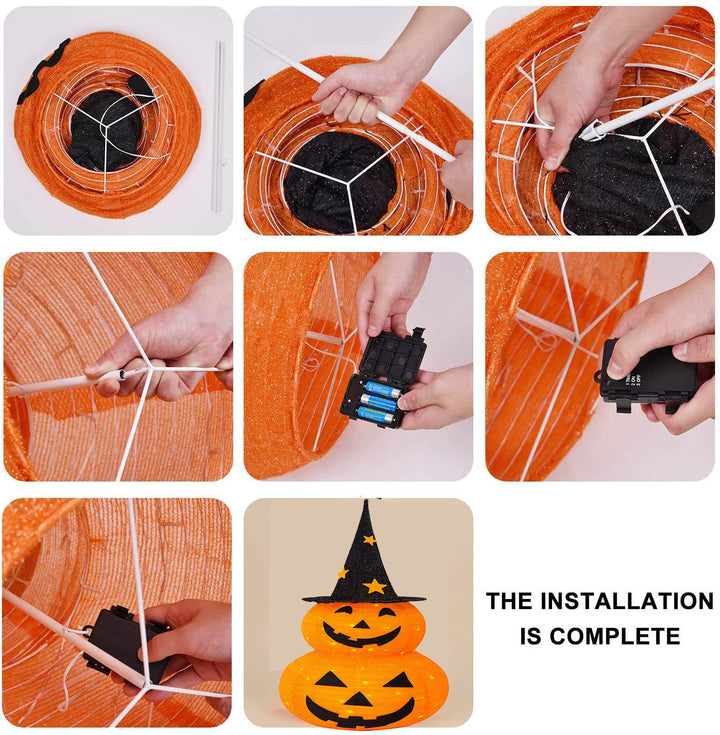 Halloween folding pumpkin decoration