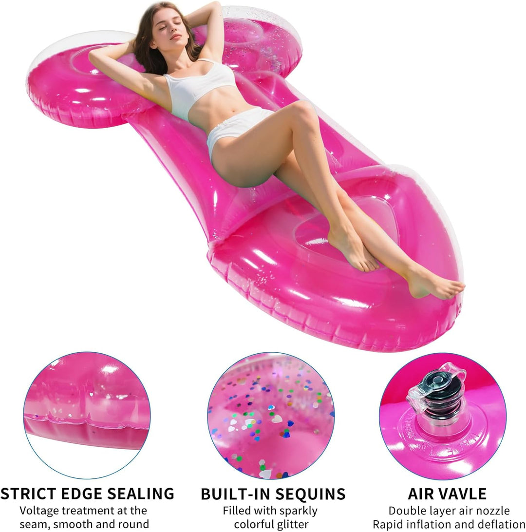 Outdoor portable PVC water lounger inflatable float inflatable toy