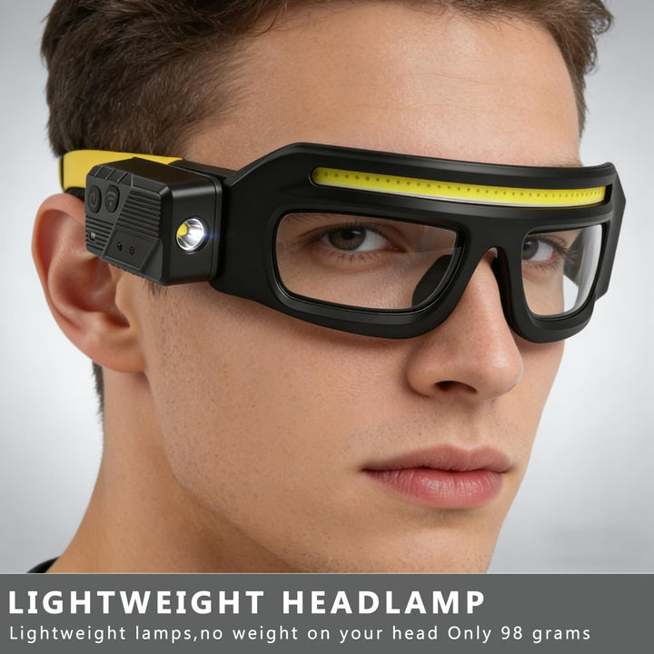 LED Glasses Headlamp Rechargeable Night Light