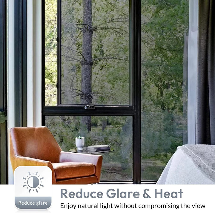 Mirror effect one-way window film