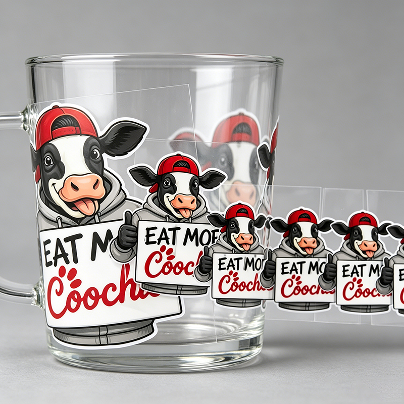 Funny Cow UV Sticker