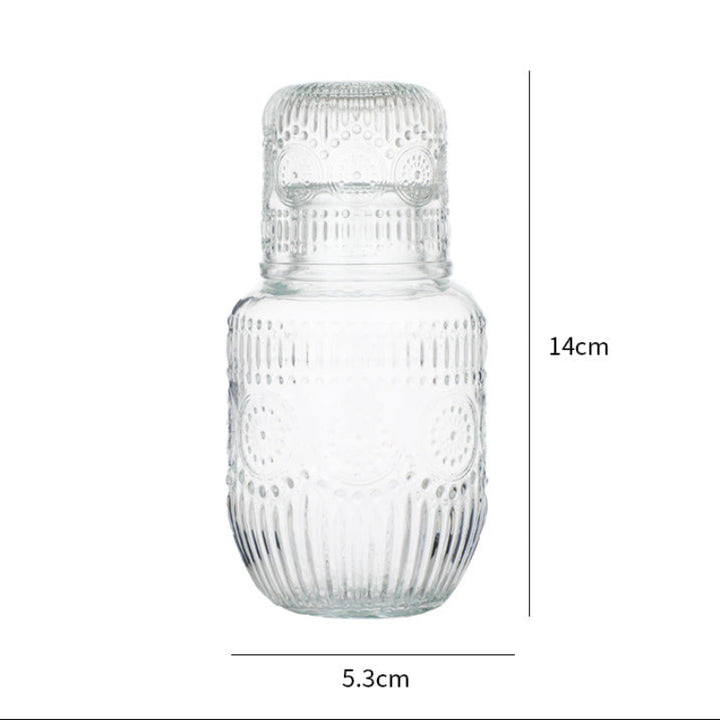 Vintage Patterned Tumbler &amp; Carafe Set