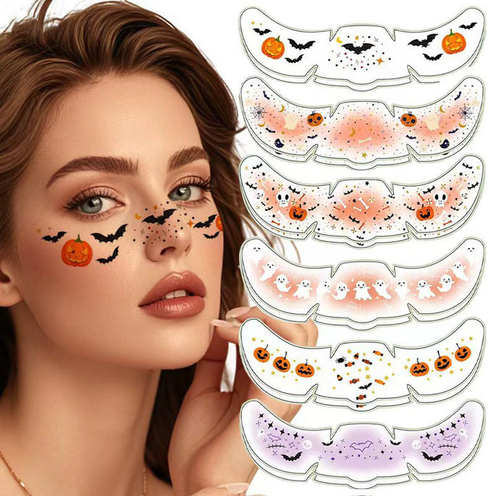 Halloween Face Tattoo Stickers