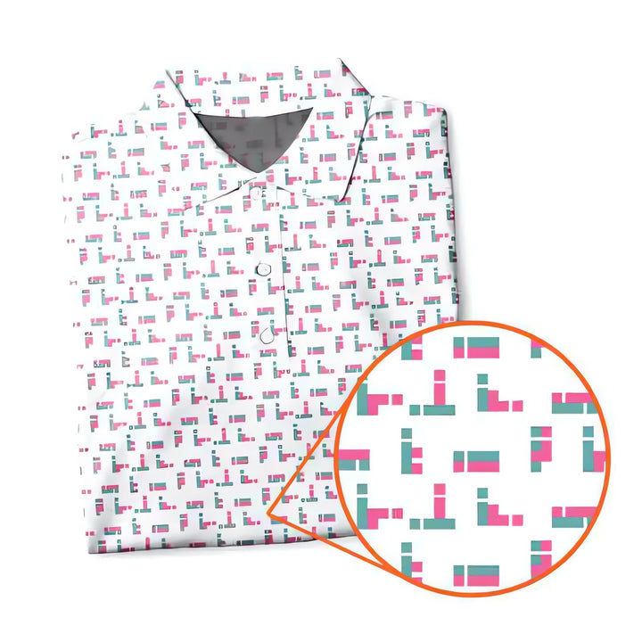 Printed Golf Polo Shirt