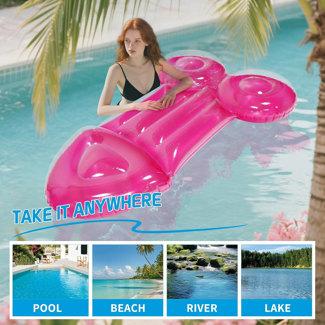 Outdoor portable PVC water lounger inflatable float inflatable toy