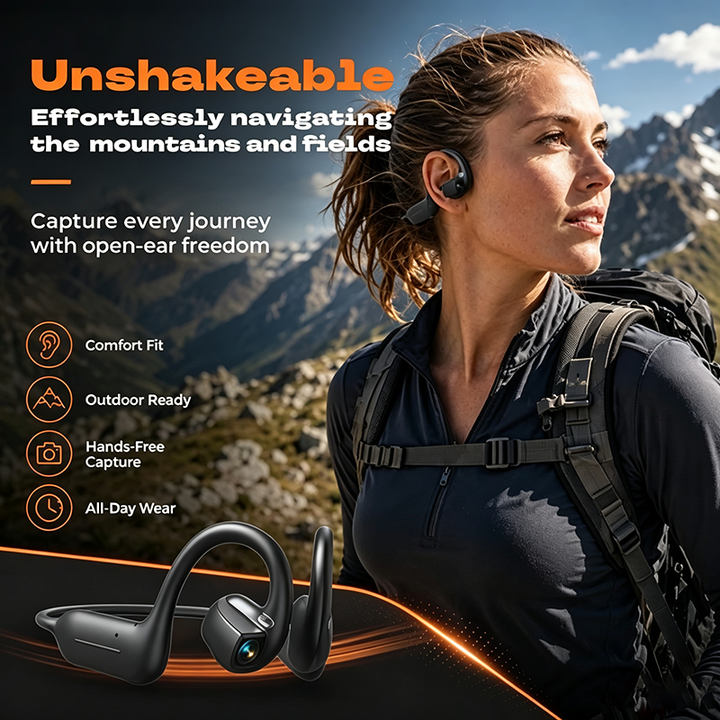 8MP Smart Camera Bluetooth Headset