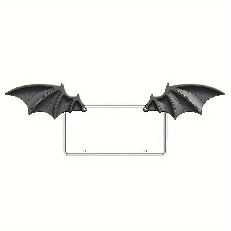 Bat Wing License Plate Decoration