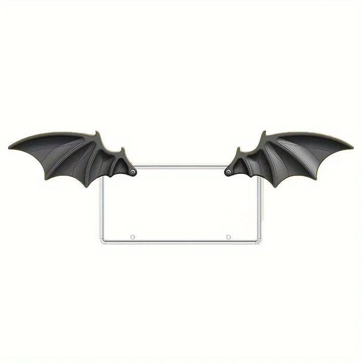 Bat Wing License Plate Decoration