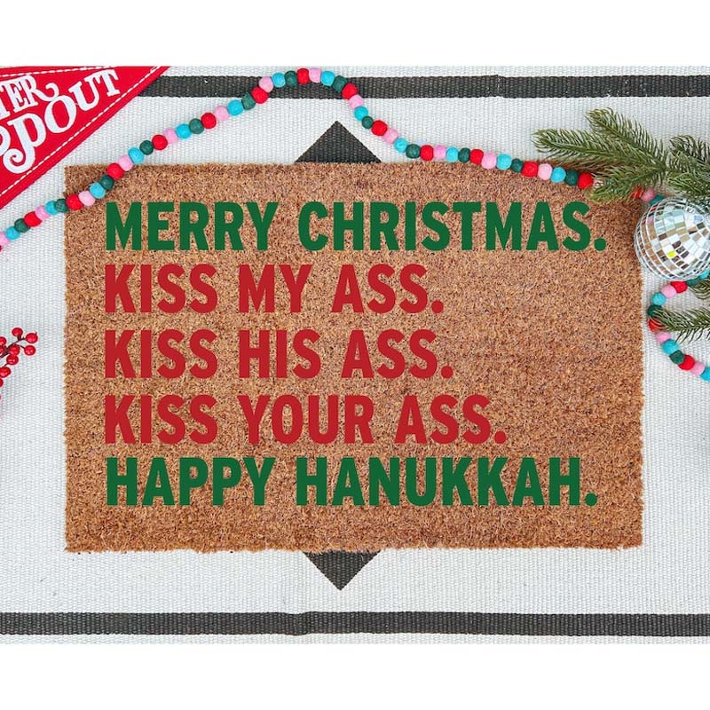 Funny Christmas Doormat