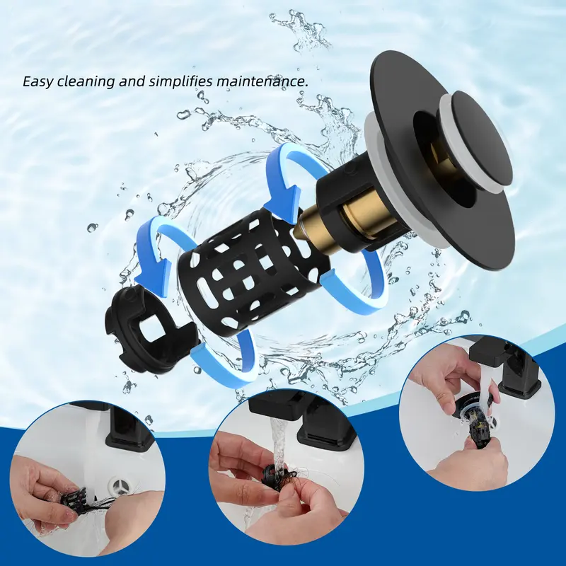 Bathroom sink drain plug