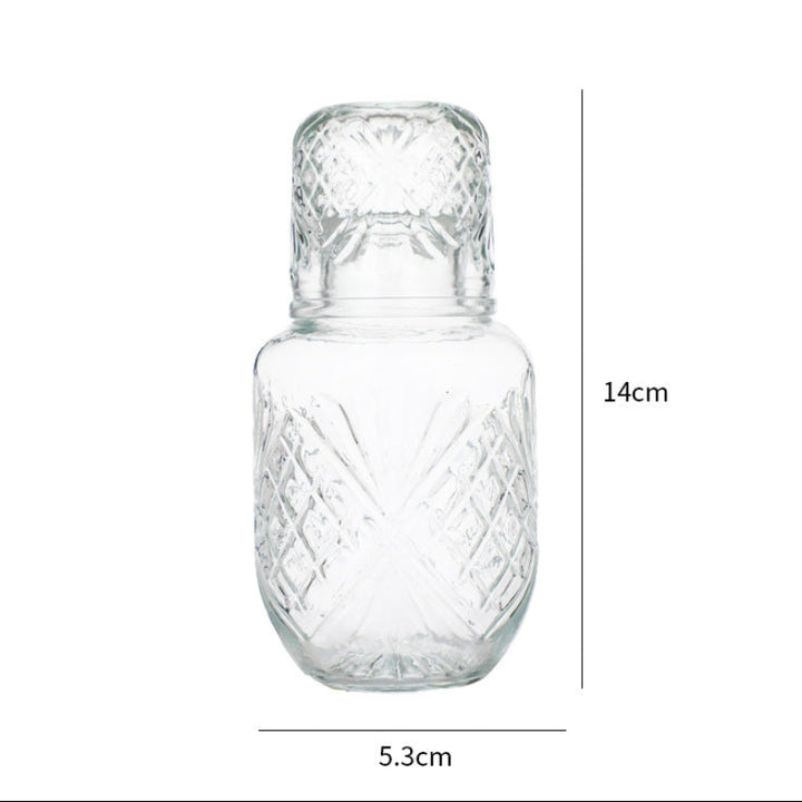 Vintage Patterned Tumbler &amp; Carafe Set