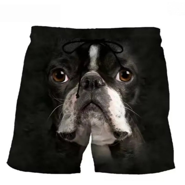 Funny Dog Graphic Shorts Casual Streetwear