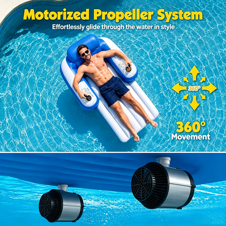 New Inflatable Electric Floating Boat