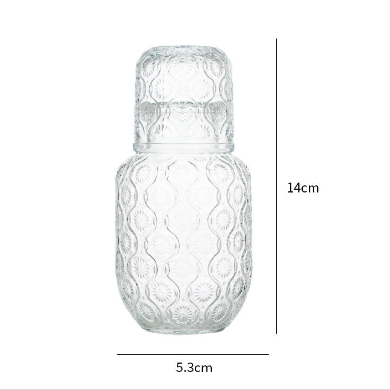 Vintage Patterned Tumbler &amp; Carafe Set