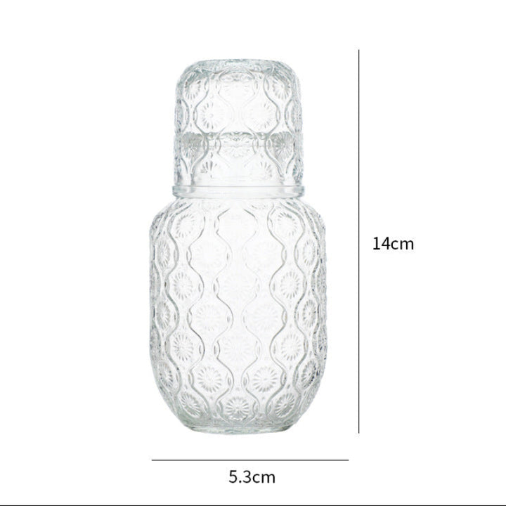 Vintage Patterned Tumbler &amp; Carafe Set