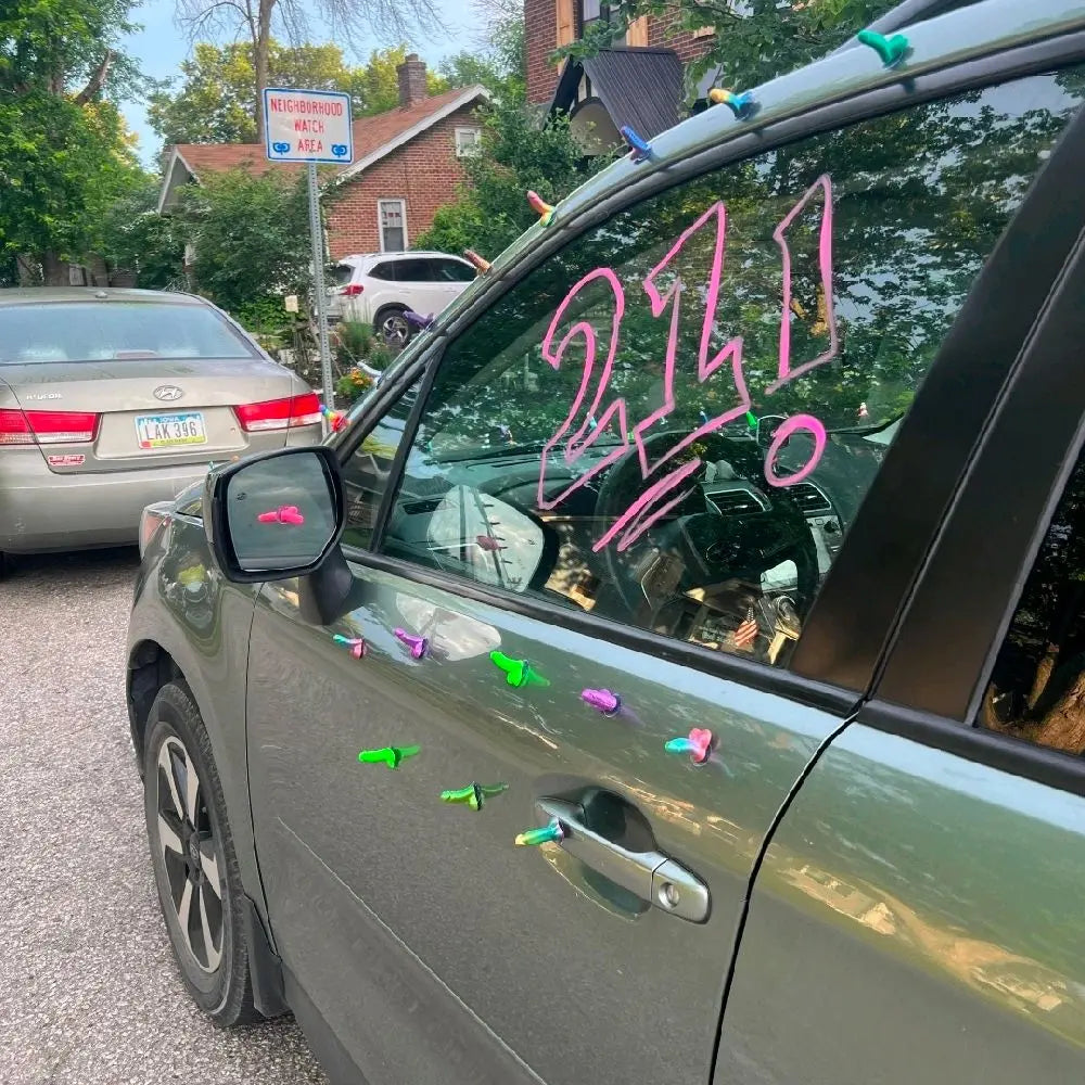 Suction-Cup Parking Prank Signs