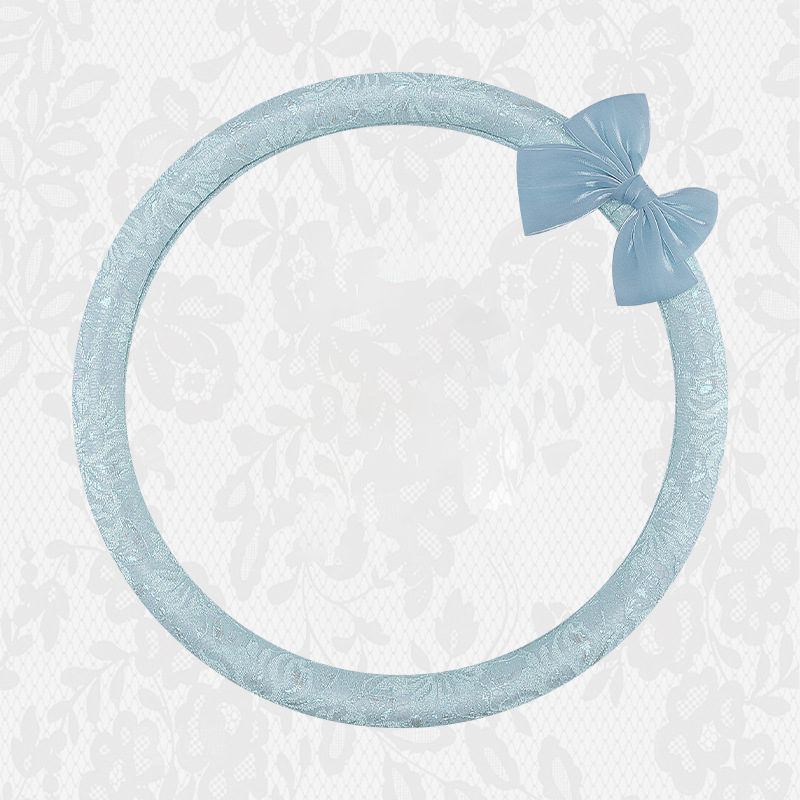 Lace Bow Steering Wheel Cover