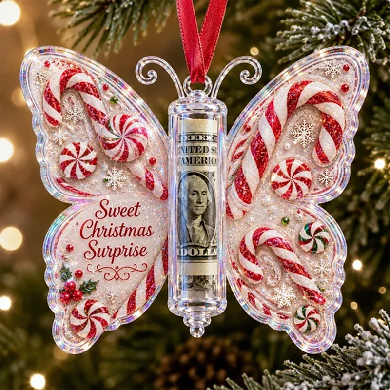 Christmas Cash Gift Butterfly Pendant