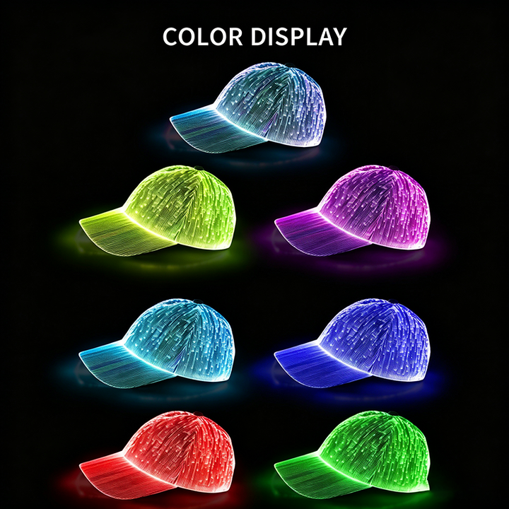 Light-up baseball cap