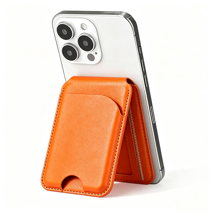 Magnetic card holder stand