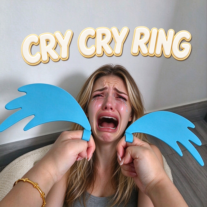 Funny Cry Tears Finger Ring