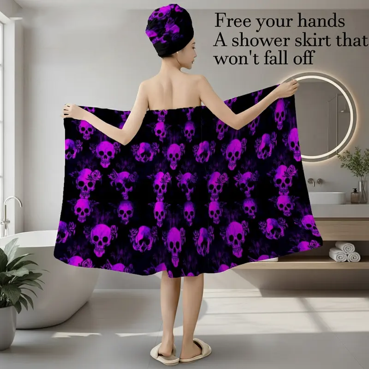 Halloween Skull Bath Towel