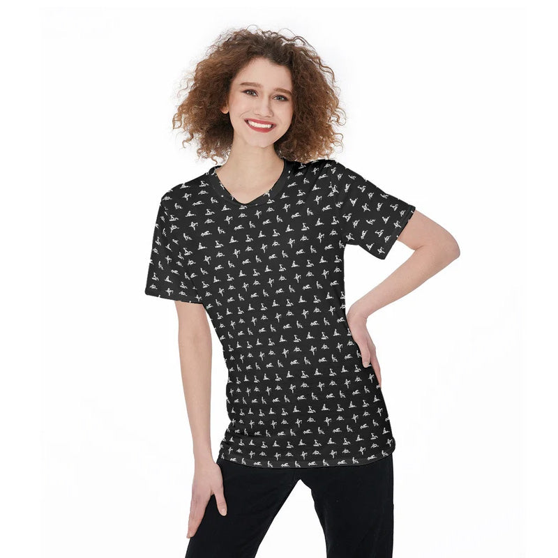 Sex Position Print Crew Neck T-shirt