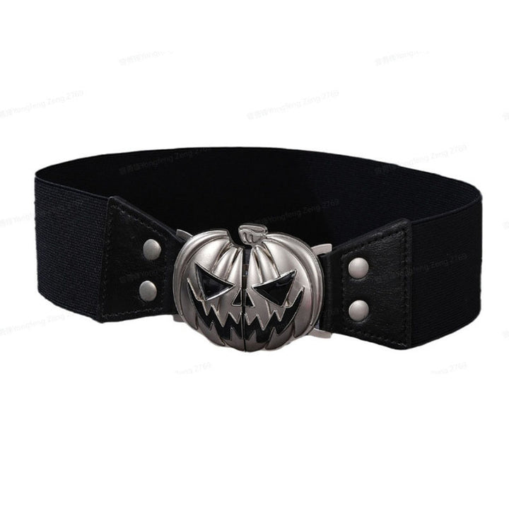 Halloween pumpkin head alloy buckle belt