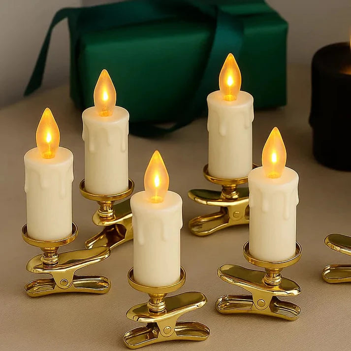 LED Cone - Shaped Festival Clip - Candle Included