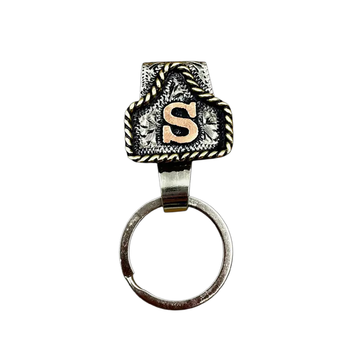 Handmade Cowhide Label Belt Keychain