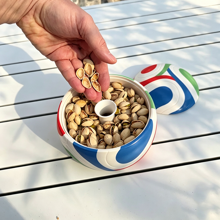 Soccer-Shaped Double-Layer Nut Bowl
