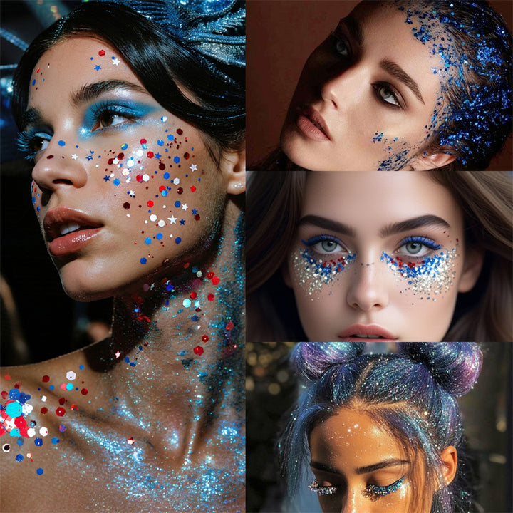 High-gloss sequin embellishment