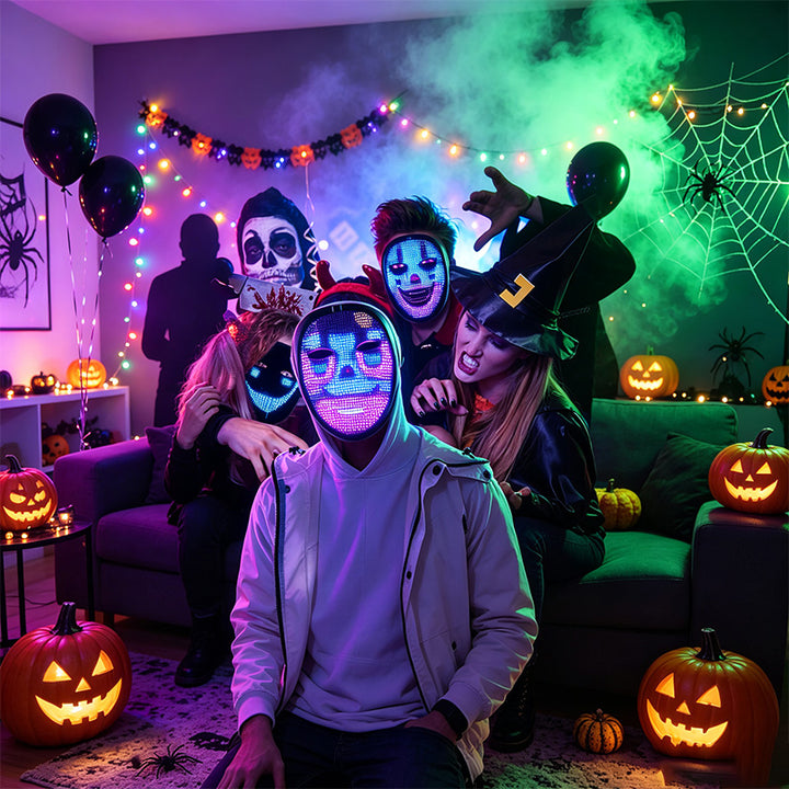 Halloween LED Light-Up Mask