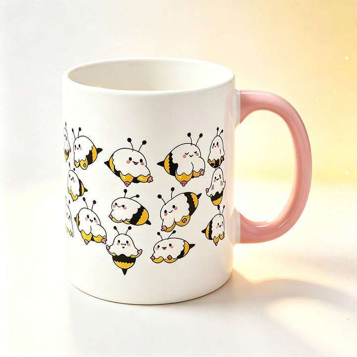 Fun Bee-Patterned Mug